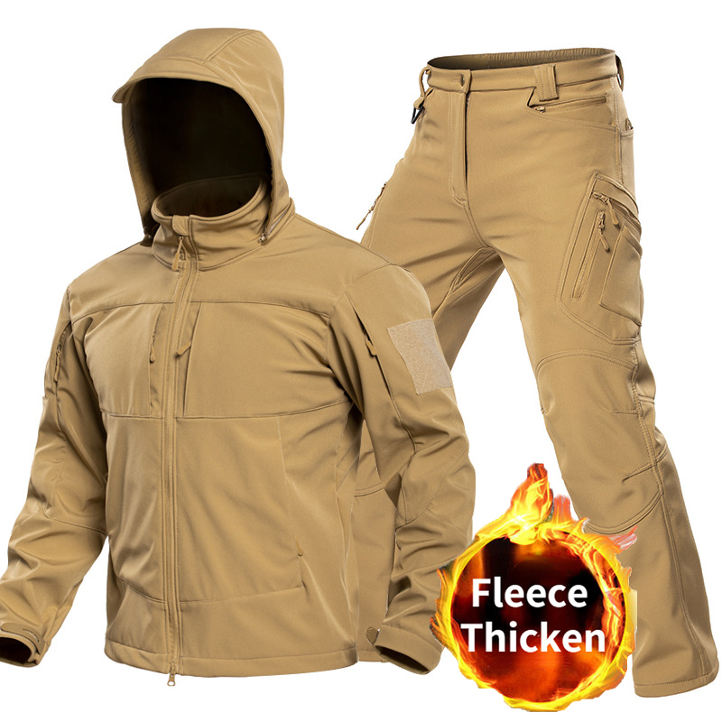 Outdoor Sport Winter Jacket - Outdoor Tactical Softshell Suit for Men