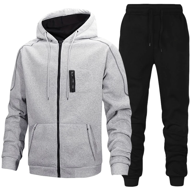 Outdoor Sport Winter Jacket - Fashion Men's Tracksuit Casual Hoodie Sweatshirts