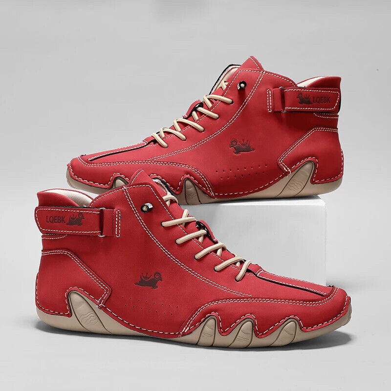 Leather Casual Shoes Sneakers  - Outdoor Sport Leisure ulasan dan harga