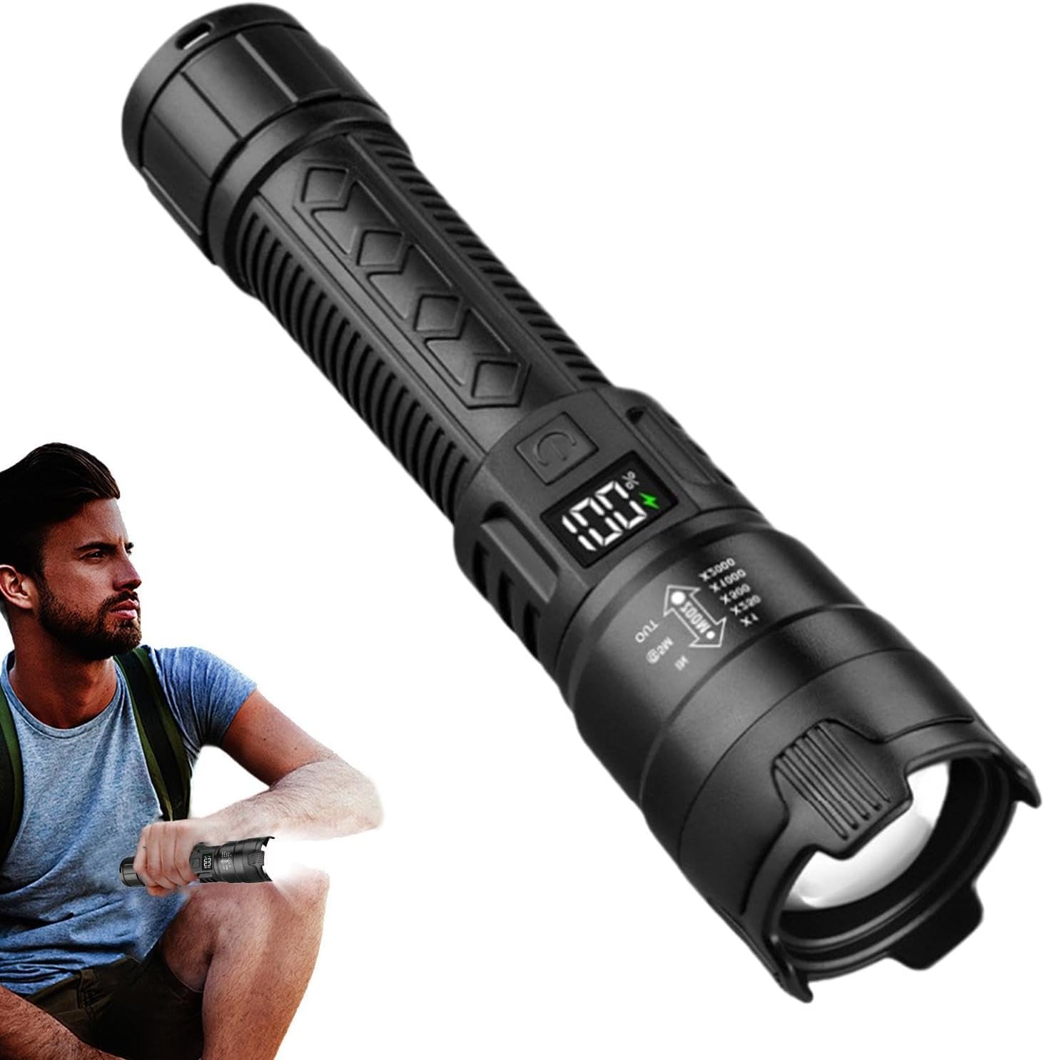 Tactical LED Flashlight 2000LM - Outdoor Sport Lights ulasan dan harga