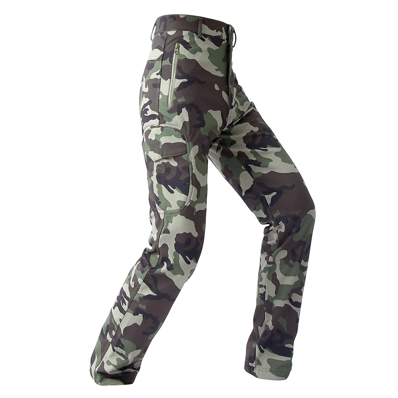 Camo Hunting Shark Skin Softsh - Outdoor Sport Waterproof Pants ulasan dan harga
