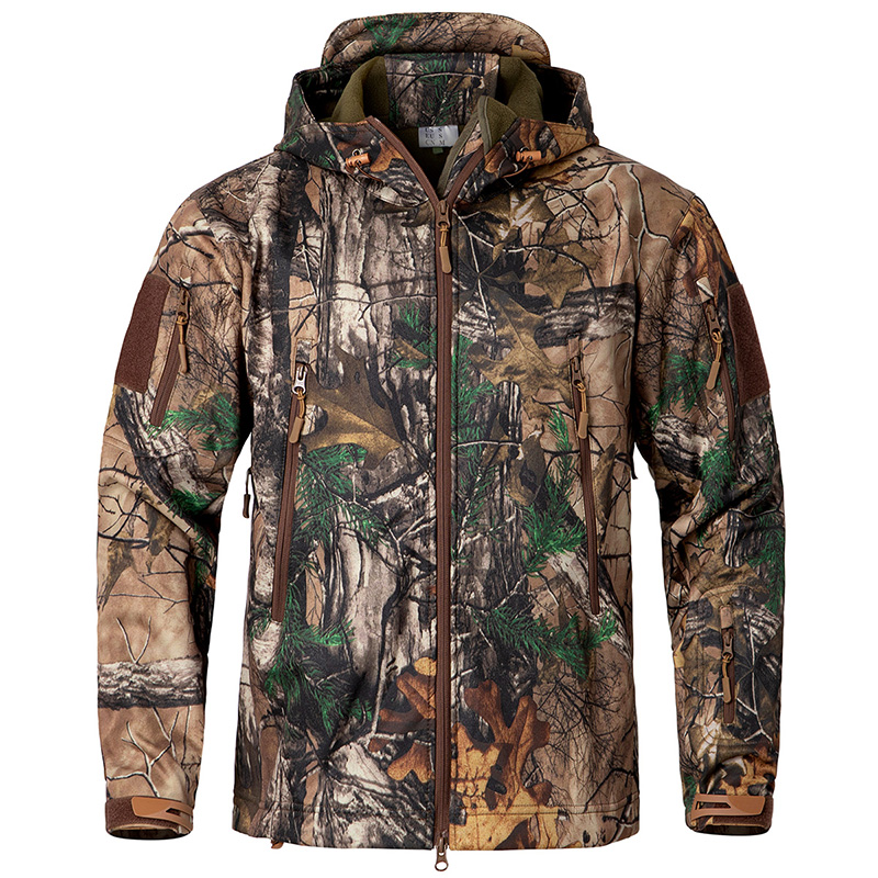 Men's Silent Soft Shell Camouf - Outdoor Sport Winter Jacket ulasan dan harga