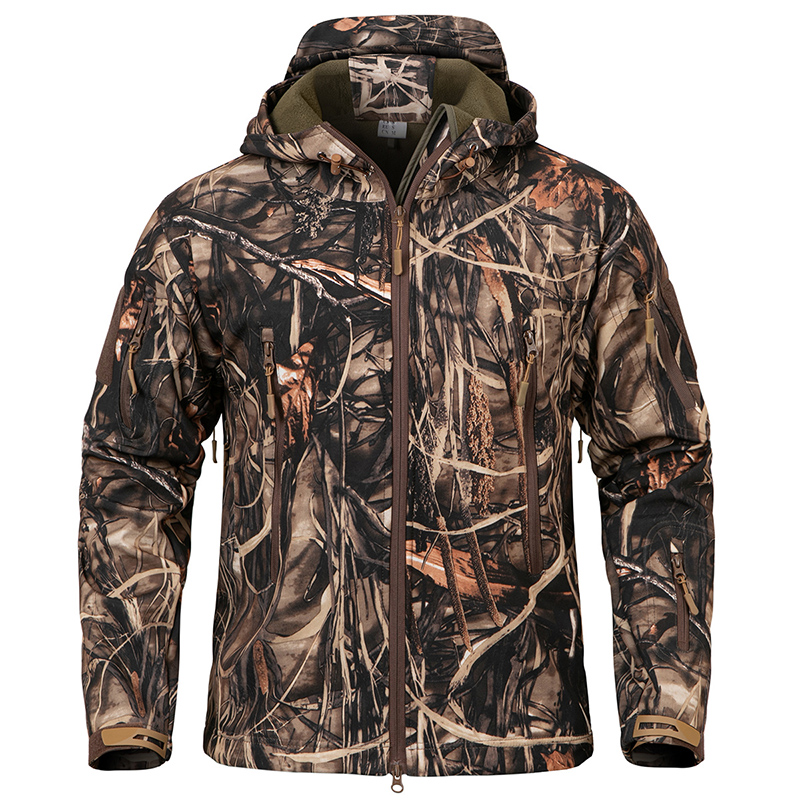 Men's Silent Soft Shell Camouf - Outdoor Sport Winter Jacket ulasan dan harga