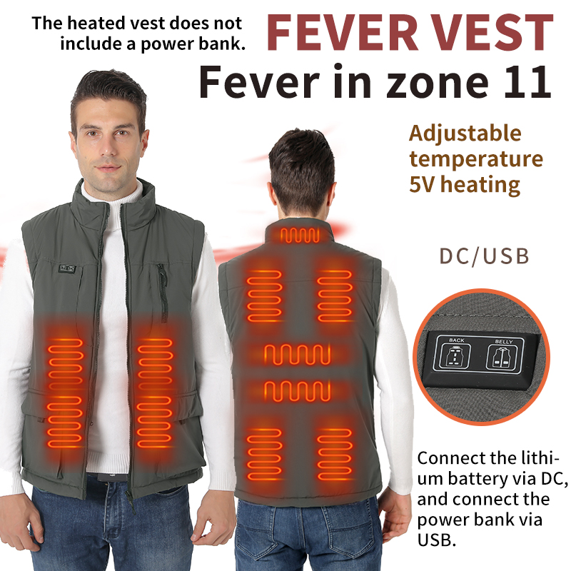 Smart 11-Zone Heated Vest for  - Outdoor Sport Winter Jacket ulasan dan harga