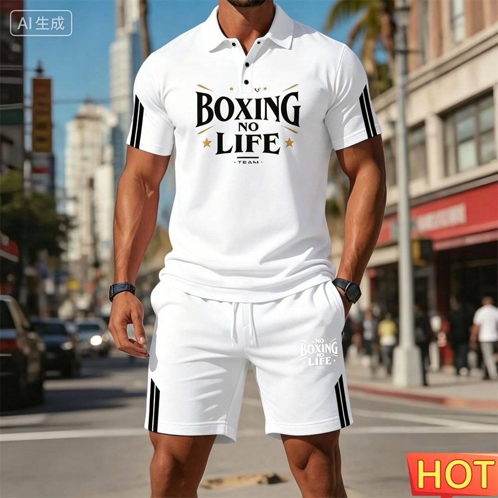Summer Men's Sports Two-Piece  - Outdoor Sports Leisure ulasan dan harga
