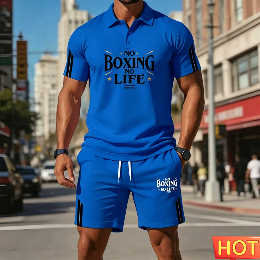 Summer Men's Sports Two-Piece  - Outdoor Sports Leisure ulasan dan harga