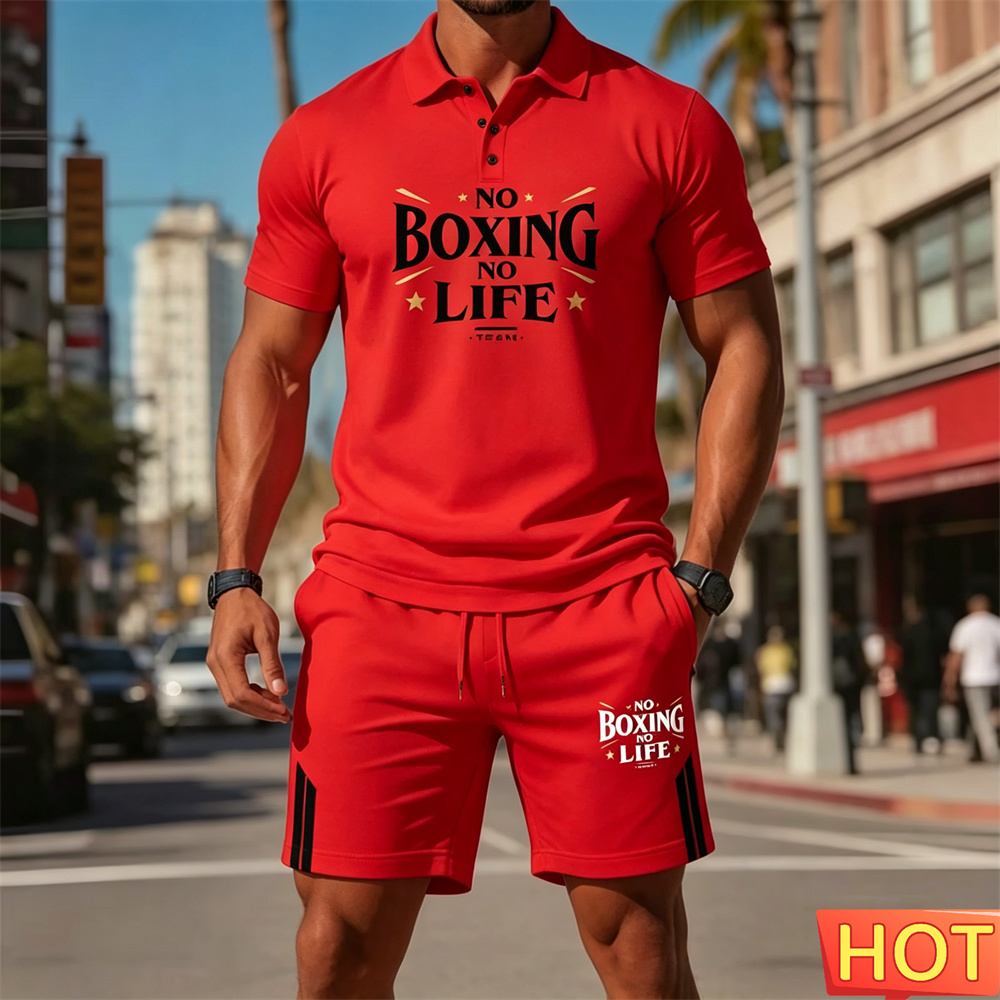 Summer Men's Sports Two-Piece  - Outdoor Sports Leisure ulasan dan harga
