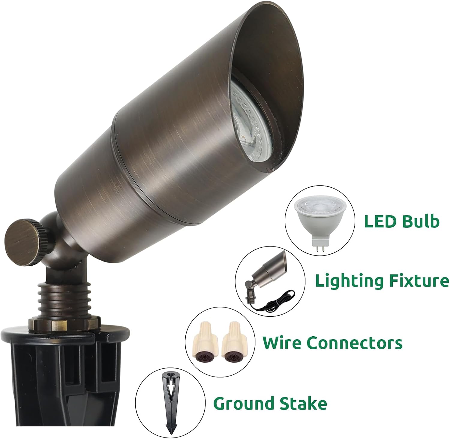 Solid Brass Landscape LED Spot - Outdoor Spotlight ulasan dan harga