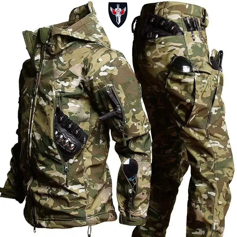 2026 Tactical Jacket + Pants S - Outdoor Sport Waterproof Pants ulasan dan harga