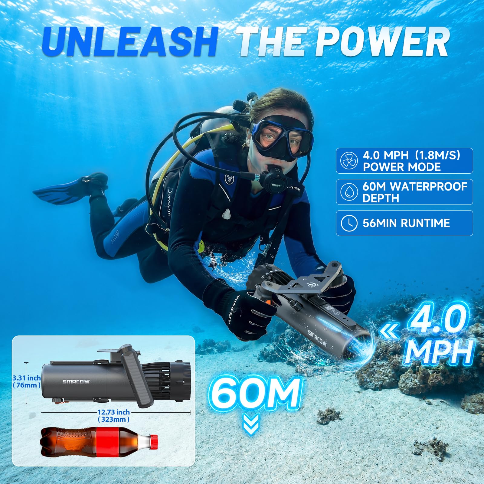 SMACO Underwater Scooter Dual  - Outdoor Sports Adventure ulasan dan harga