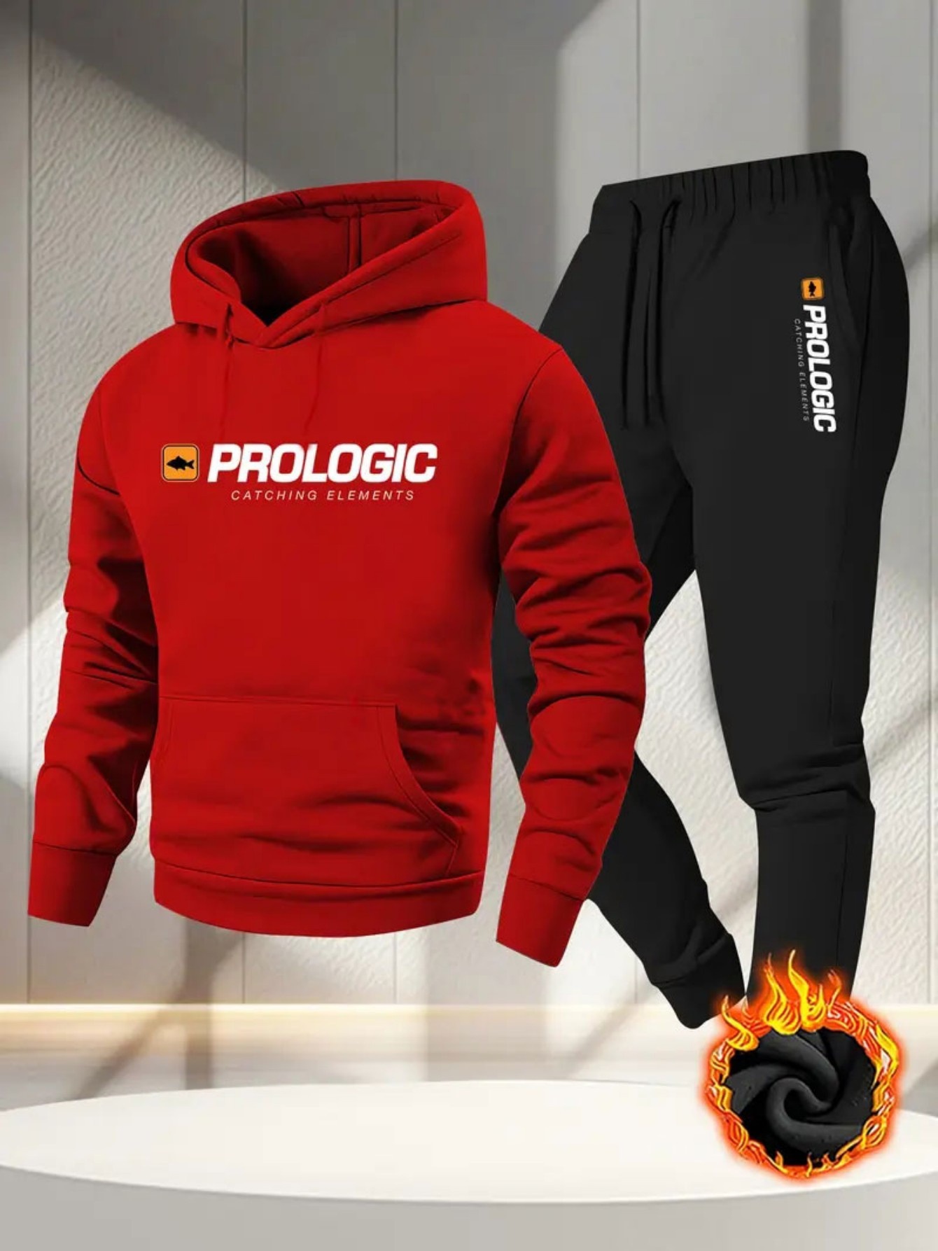 Men Printed Fleece Lined Hoodi - Outdoor Sport Leisure ulasan dan harga