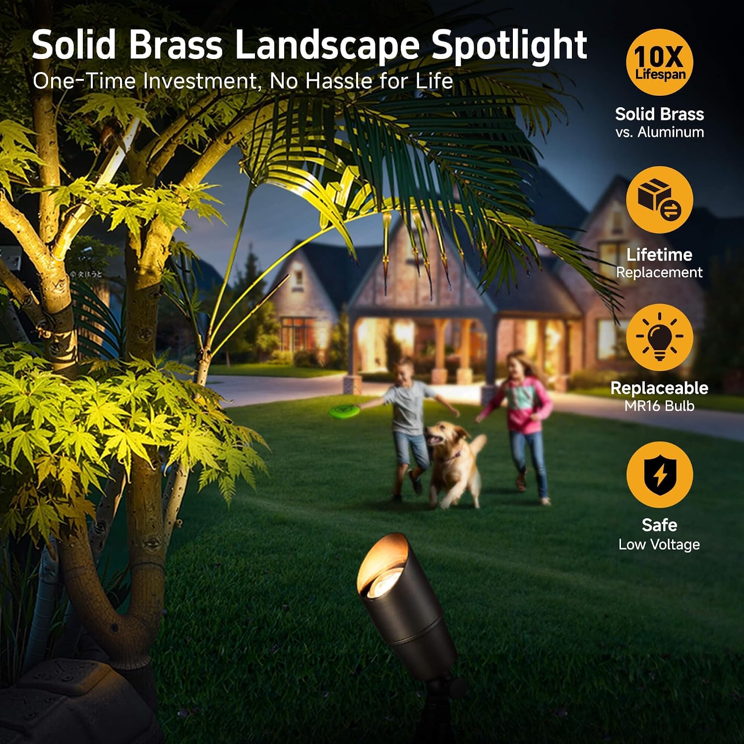 Brass Landscape Lighting Outdo - Outdoor Spotlight ulasan dan harga